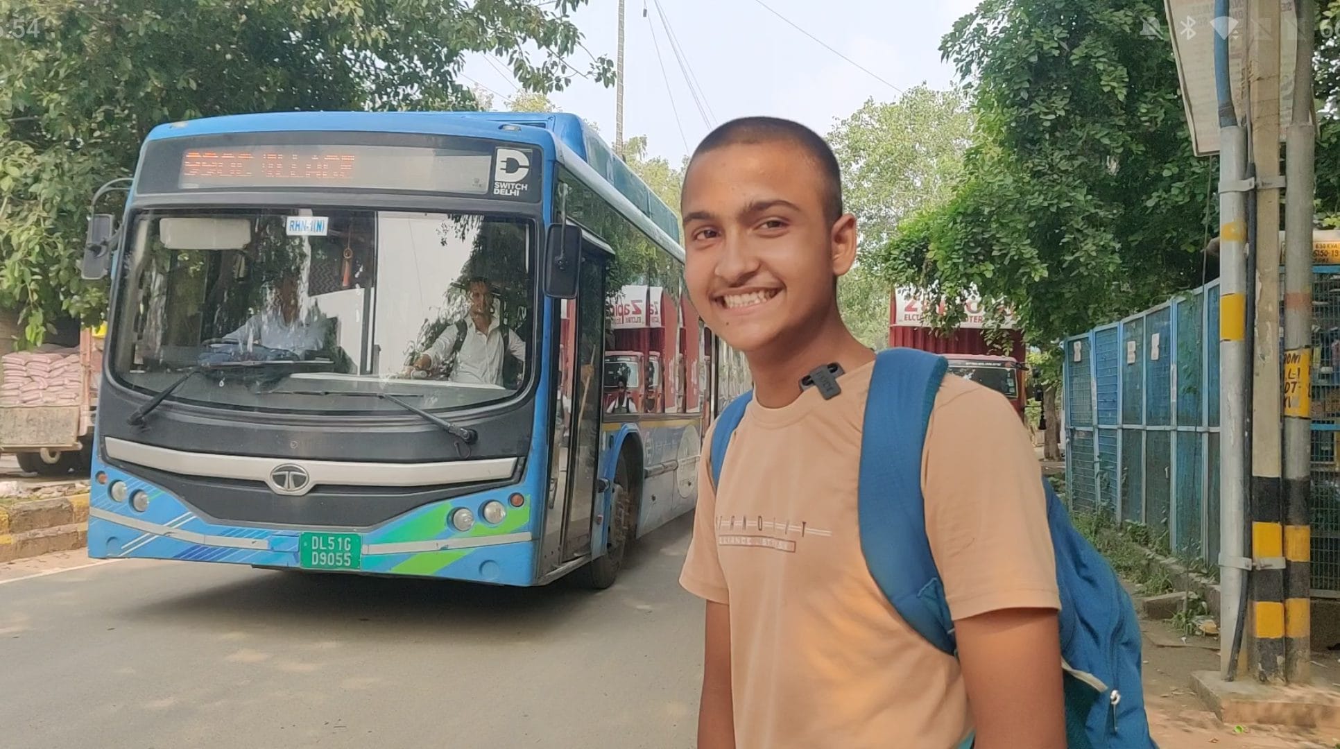 Himanshu Dubey spends hours each day commuting between school and coaching classes in New Delhi | Photo: Himanshi Aggarwal | ThePrint