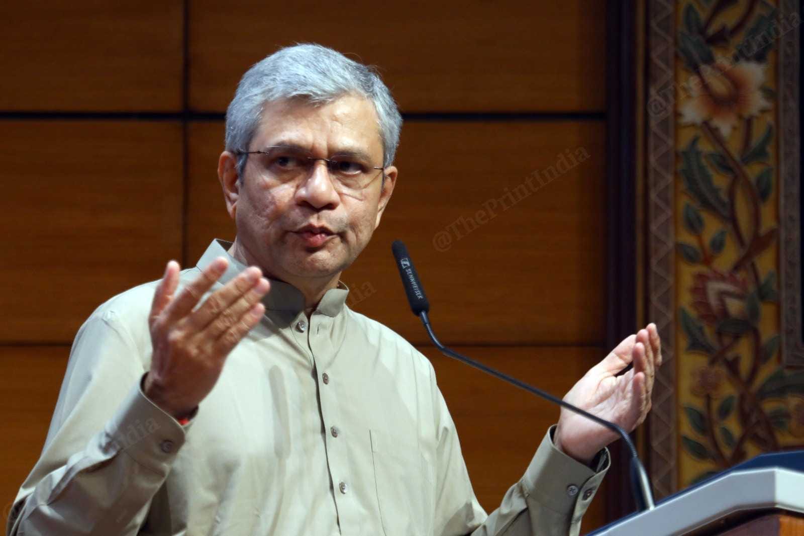 Union Minister Ashwini Vaishnaw briefing the press at media centre in New Delhi | Praveen Jain | ThePrint