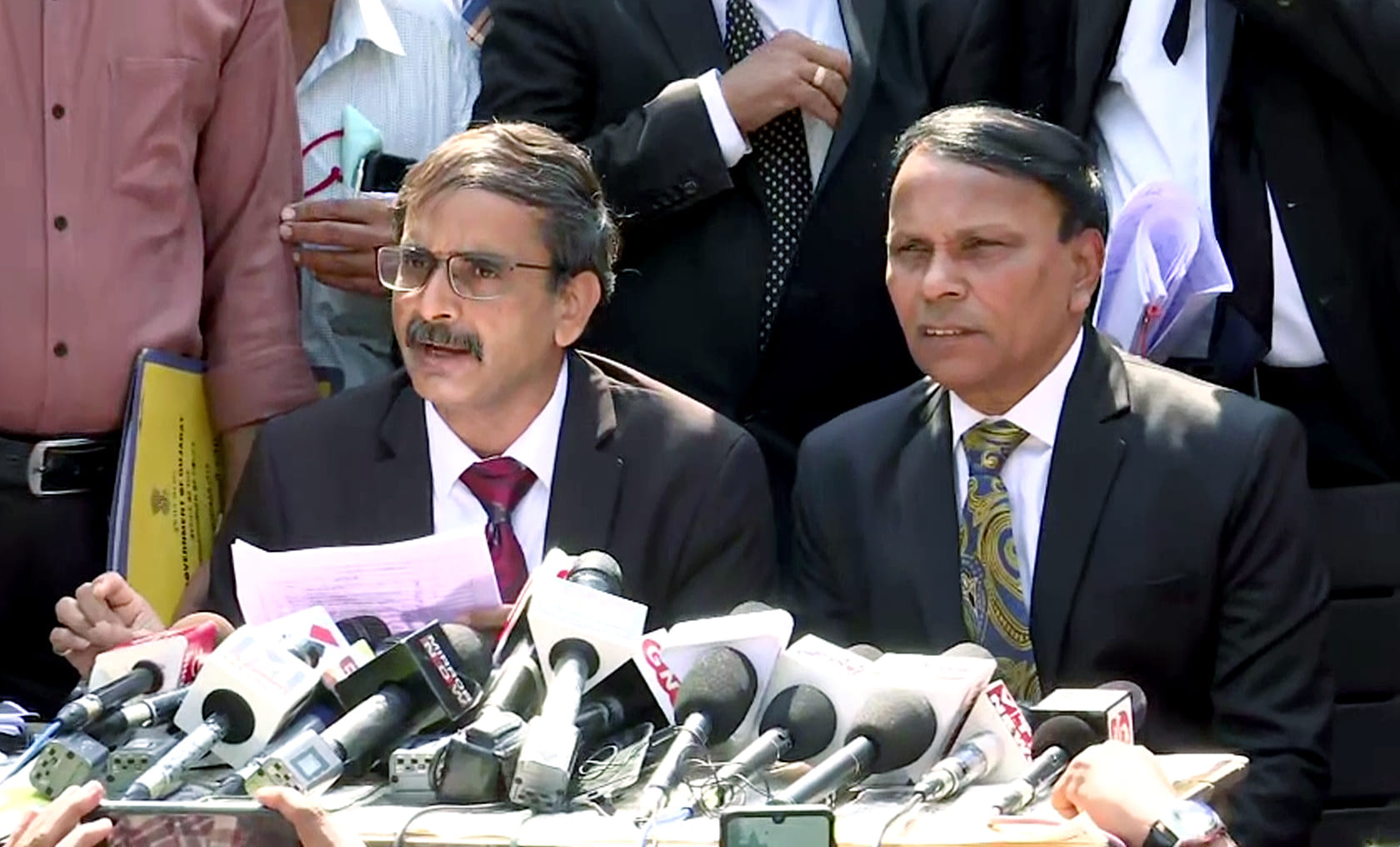 Special public prosecutor Amit Patel speaks to media after death sentence was pronounced to 38 out of 49 convicts in 2022. | ANI file photo 
