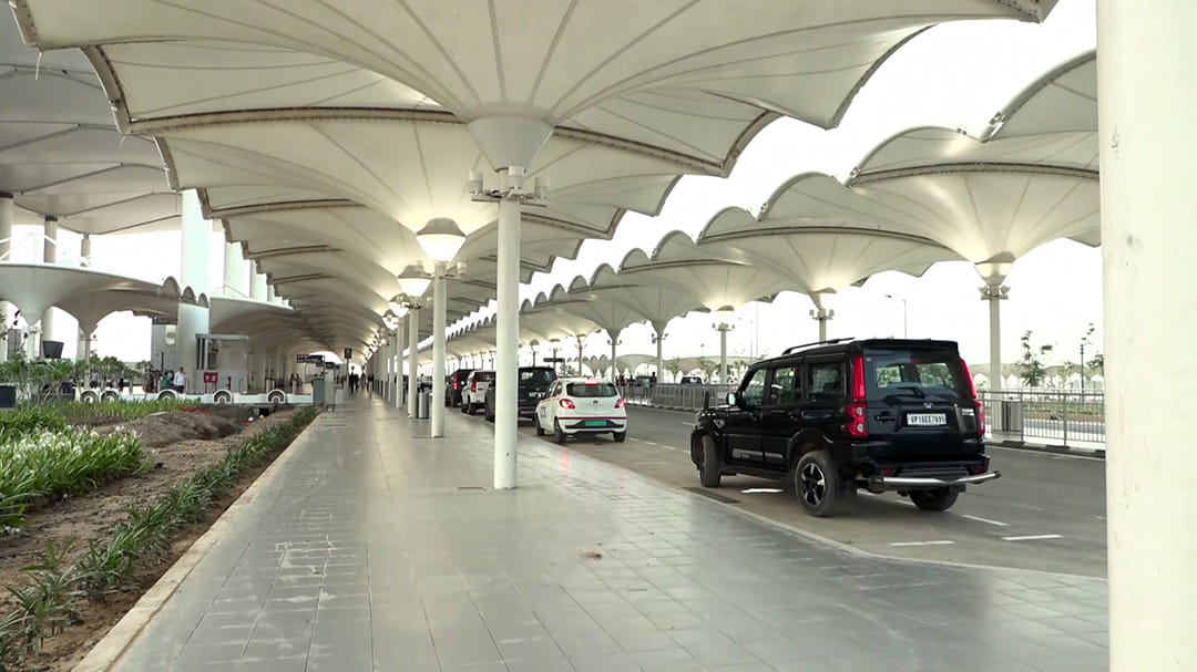 The newly-operational Noida International Airport in Jewar. | ANI