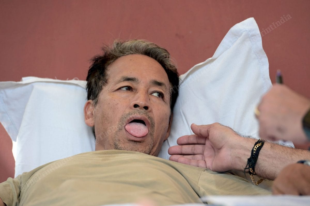 A team of doctor is monitoring sonam wangchuk's health every morning and evening | Photo: Suraj Singh Bisht | ThePrint