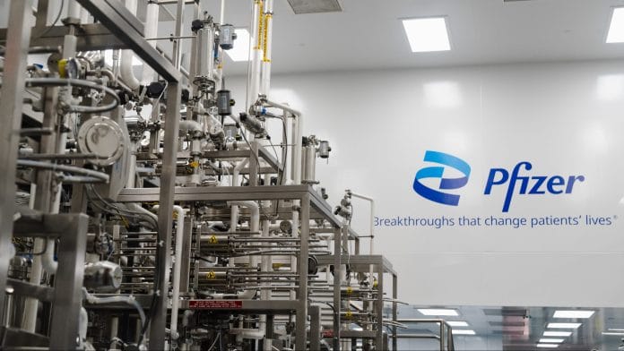 A Pfizer research and manufacturing site. | Sophie Park/ Bloomberg