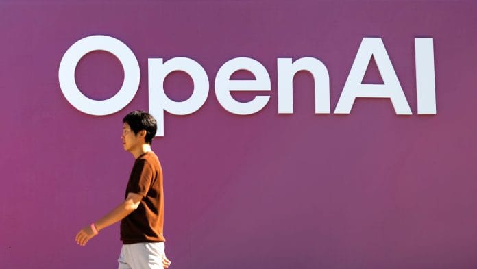 OpenAI signage in Seoul. Photographer: SeongJoon Cho/Bloomberg