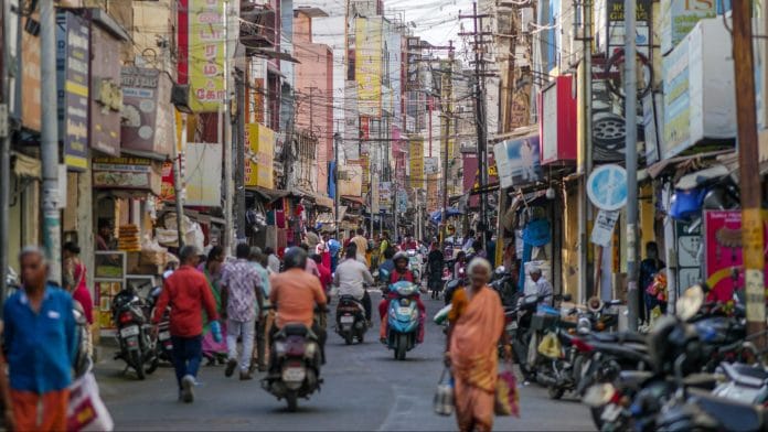 A market street in Coimbatore, Tamil Nadu Dhiraj Singh | Bloomberg