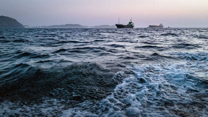 Oil tankers and cargo vessels anchored off Port Sultan Qaboos in Muscat, Oman on June 21. | Bloomberg