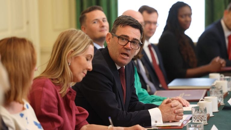 Burnham’s cabinet more vulnerable to Nigel Farage’s poll-leading Reform UK party than Starmer’s