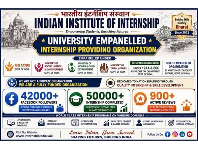 Indian Institute of Internship Expands Industry-Focused Internship Opportunities