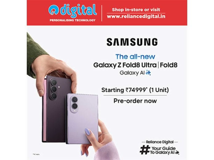 Reliance Digital Brings Samsung's Latest Galaxy Z Fold8 Series and Galaxy Z Flip8 to Stores Across India