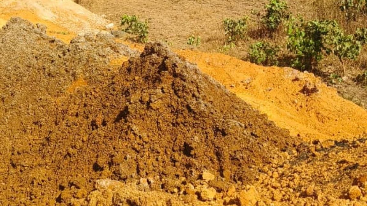 Jarofix waste dumped by Hindustan Zinc | Photo by special arrangement