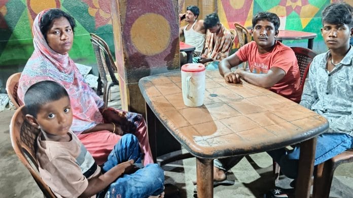 Sweety Bibi, her sons, and Danish Sheikh at a restaurant in Malda, West Bengal| By Special Arrangement