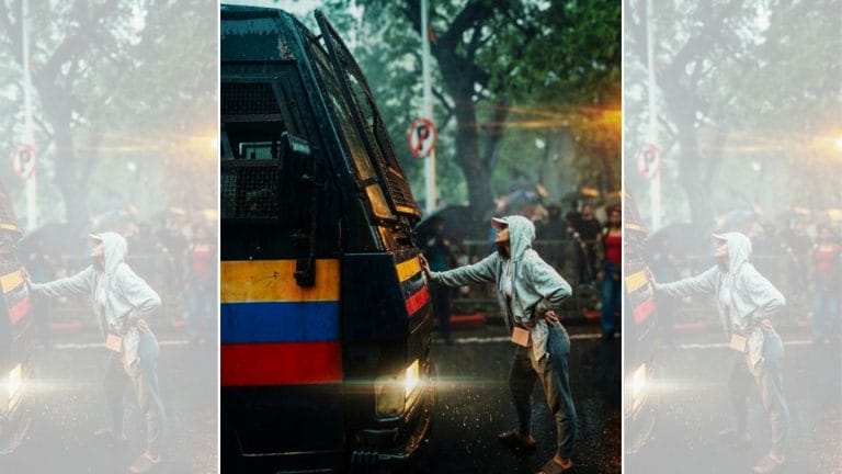 Mumbai woman blocked a police van at CJP protest. Her photo has Bollywood’s attention