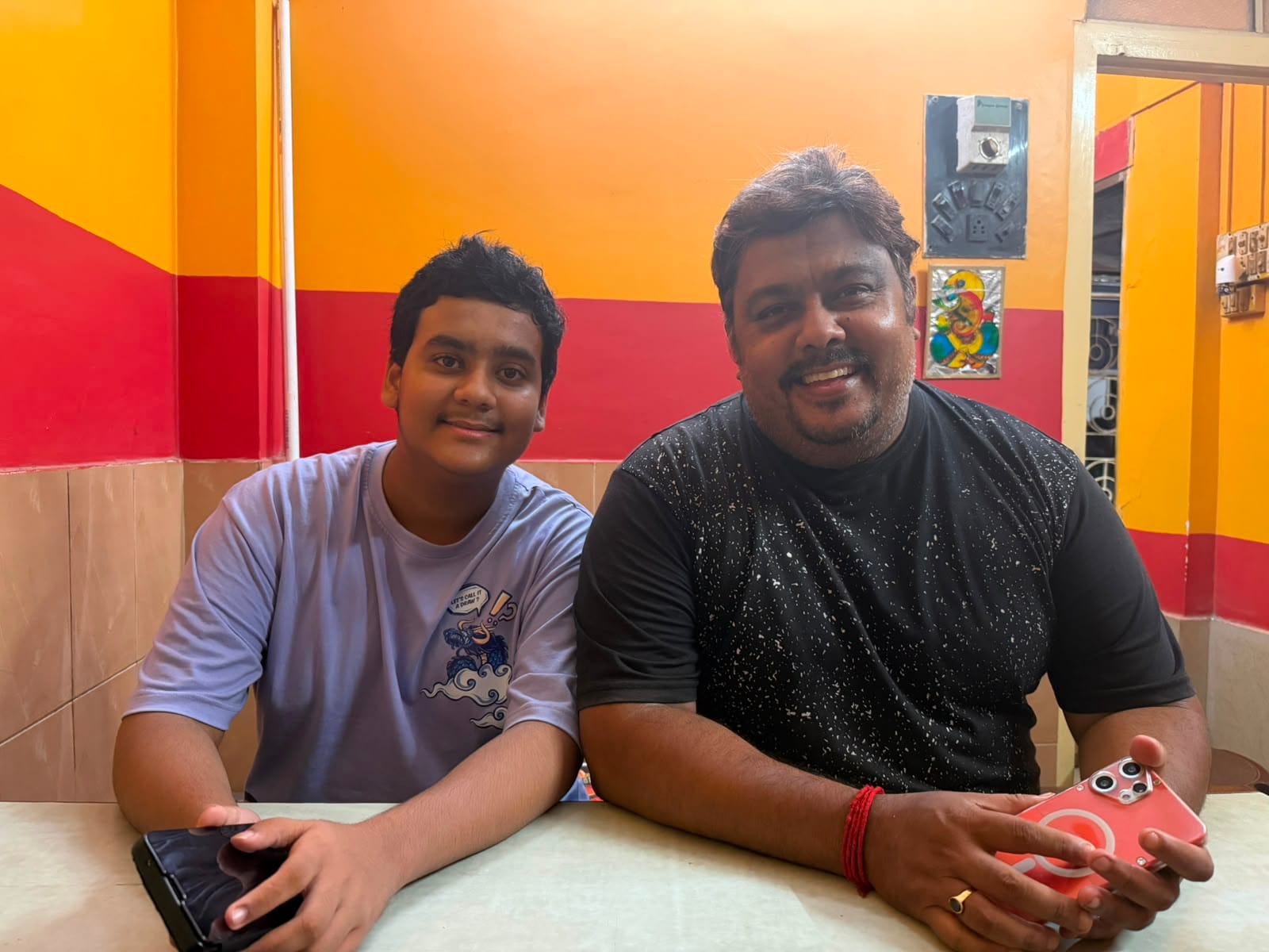 Shourjashish Das with his father, Shivashish Das | Photo: Nootan Sharma | ThePrint