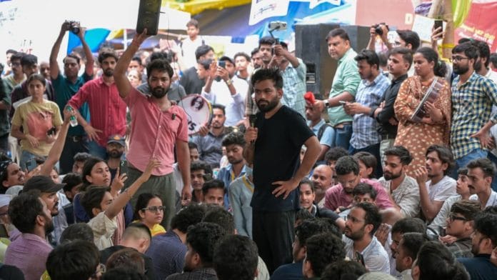 LIVE UPDATES | CJP founder Abhijeet Dipke at Jantar Mantar after alleging Delhi Police ‘forcefully’ took away activist Sonam Wangchuk, who was on a hunger strike, on 18 July 2026 | Suraj Singh Bisht/ThePrint