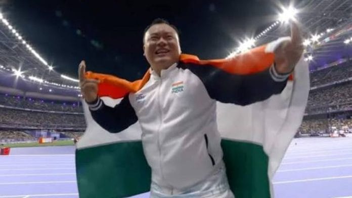 Subedar Hokato Hotozhe Sema of the Assam Rifles recently became the first Paralympian to be conferred the Ati Vishisht Seva Medal |