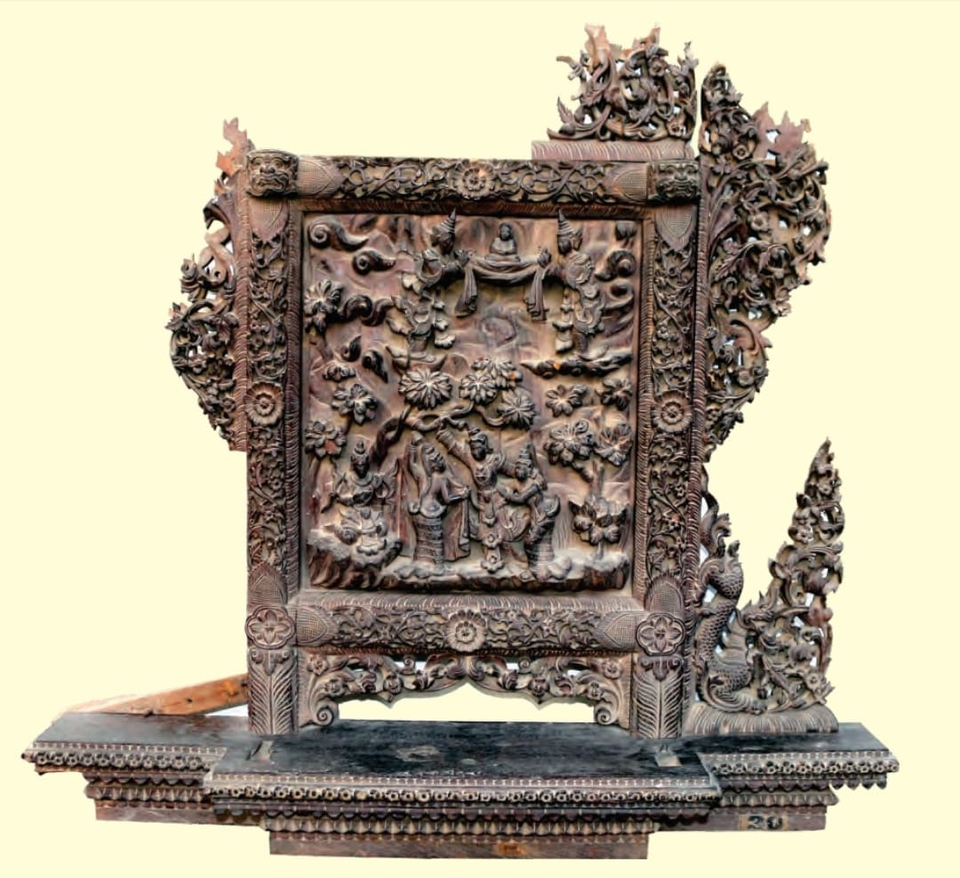 दरभंगा म्यूज़ियम में लकड़ी की कलाकृतियों का एक दुर्लभ संग्रह भी है | फोटो: स्पेशल अरेंजमेंट