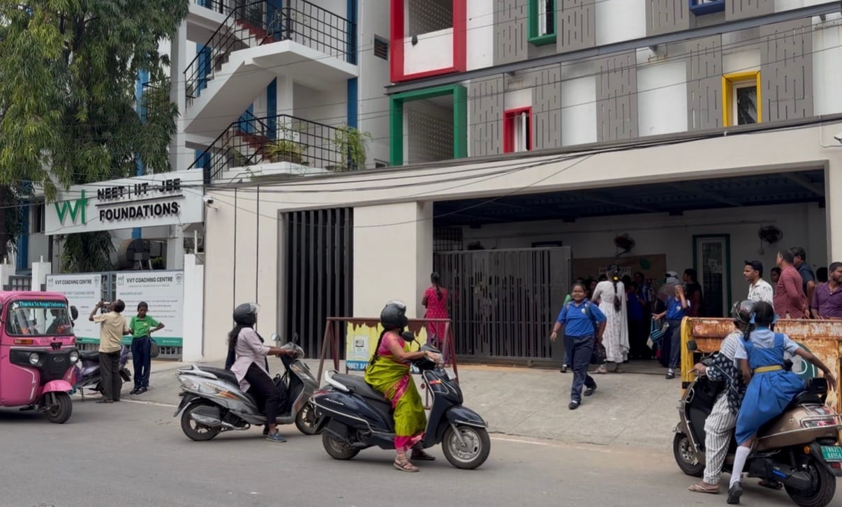 Students leave a coaching centre in Chennai after classes. Coaching has become a parallel education system for many teenagers preparing for competitive exams | Photo: Shweta Tripathi | ThePrint