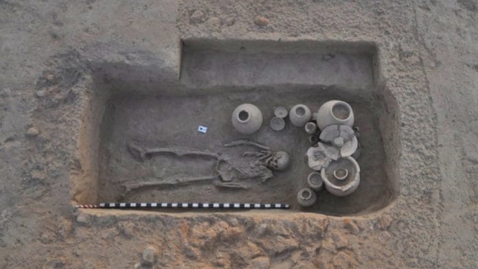 Grave goods recovered from a burial at Rakhigarhi, Haryana. Archaeologist Vasant Shinde says the quantity and quality of grave goods may reflect the social status of the deceased | Photo by special arrangement