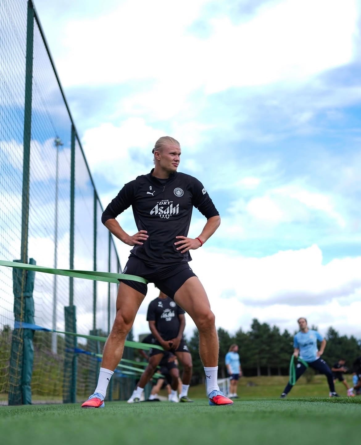 Erling Haaland at the traning ground | @erling, Instagram