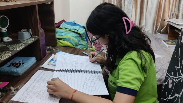 Sixteen-year-old Varnima juggles school and JEE coaching, leaving little time for anything else | Photo: Vitasta Kaul | ThePrint