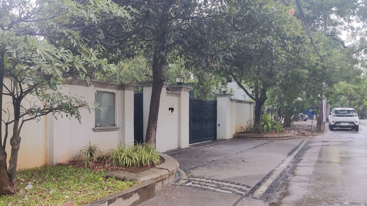Raju's fortress of solitude in Jubilee Hills; the house number has been blurred on account of privacy concerns | Amrtansh Arora/ThePrint
