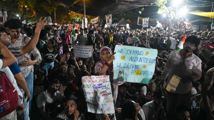 Protests are currently ongoing at New Delhi's Jantar Mantar and in other cities against the exam paper leaks, with youth demanding the resignation of education minister Dharmendra Pradhan | Suraj Singh Bisht | ThePrint