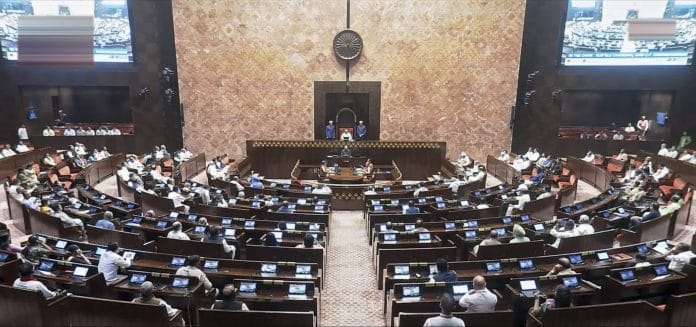 Vice-President and Rajya Sabha Chairman CP Radhakrishnan conducts the proceedings of the House during the Monsoon session of Parliament, in New Delhi, Friday, July 24, 2026. | PTI