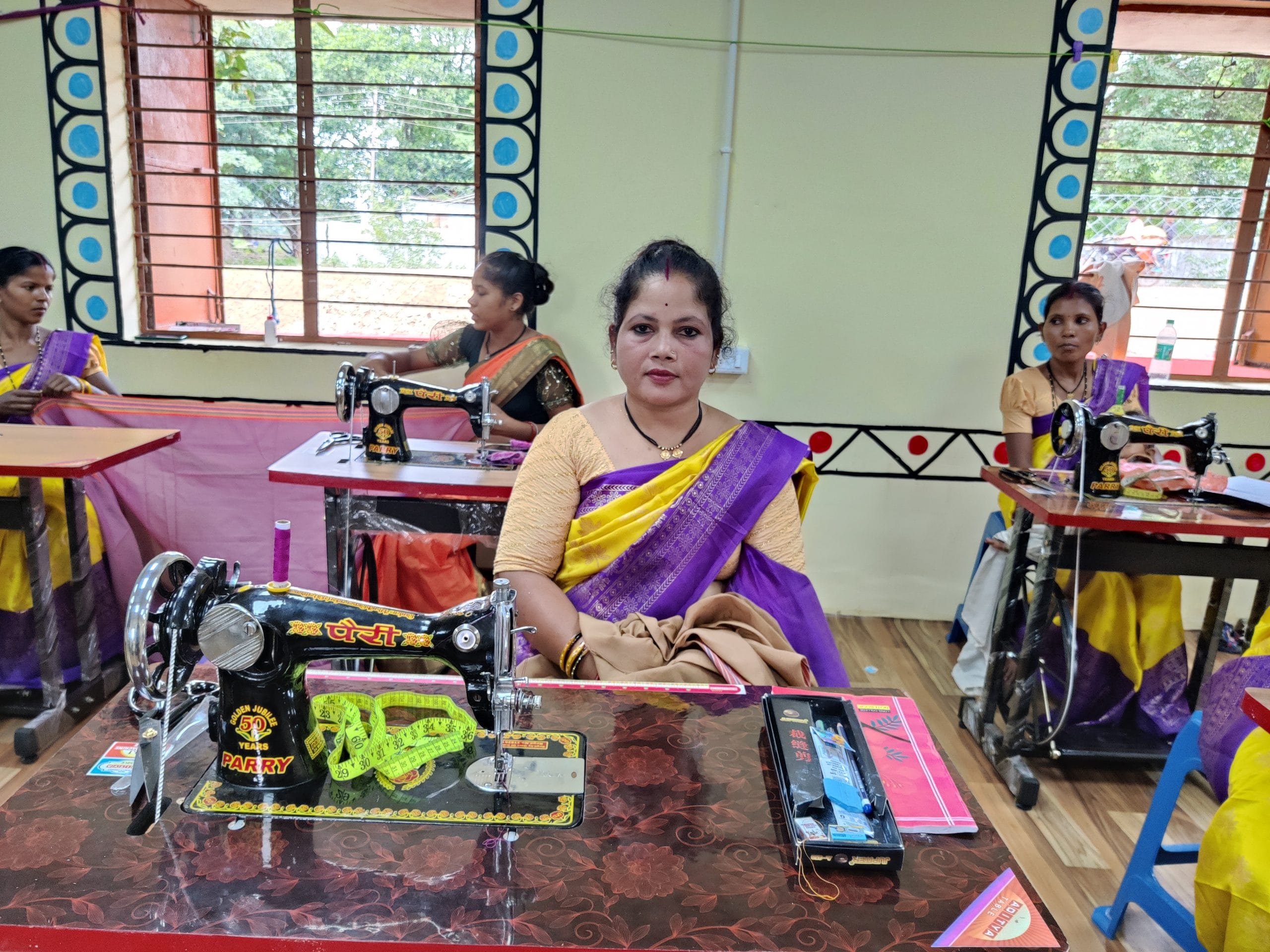 Rinki Thakur is learning to sew at the Seva Dera in Netanar village, Bastar | Photo: Krishan Murari | ThePrint