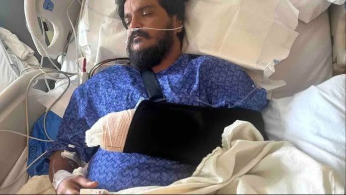 Syed Sohailuddin is critically injured and undergoing treatment. Image: gofundme