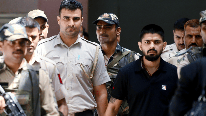 File photo of gangster Lawrence Bishnoi. | ANI