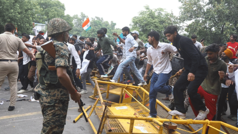 Thousands breach barricades to reach Parliament, tear gas shells lobbed. Situation tense, say police