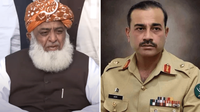Jamiat Ulema-e-Islam (Fazl) head Maulana Fazlur Rehman has become one of Pakistan's well-known political figures to openly challenge Field Marshal Asim Munir and the military | Commons