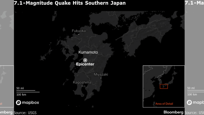 7.1-Magnitude Quake Hits Southern Japan | Bloomberg