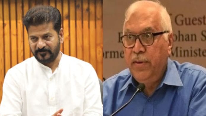 File photos of Telangana CM Revanth Reddy and former Chief Election Commissioner S.Y. Quraishi | ThePrint