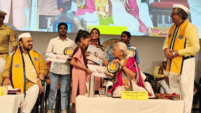 UP Governor Anandiben Patel at 48th convocation ceremony of Mahatma Gandhi Kashi Vidyapith, Varanasi. | X/@GovernorofUp