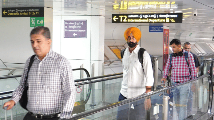 Passengers inside the airport in Chennai | X/@aaichnairport