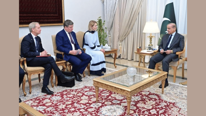 File photo of European Union’s High Representative for Foreign Affairs and Security Policy and Vice-President of the European Commission Kaja Kallas meeting Pakistan Prime Minister Shehbaz Sharif in Islamabad | X/@BinQasimRaja1