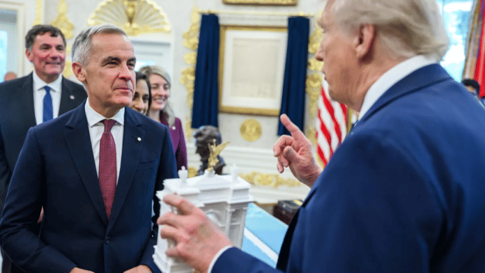 Canadian Prime Minister Mark Carney with US President Donald Trump during a meeting last year. | whitehouse.gov