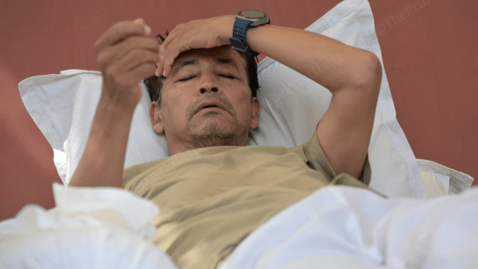 Activist Sonam Wancghuk's hunger strike entered day 24th on Tuesday. | Suraj Singh Bisht/ThePrint
