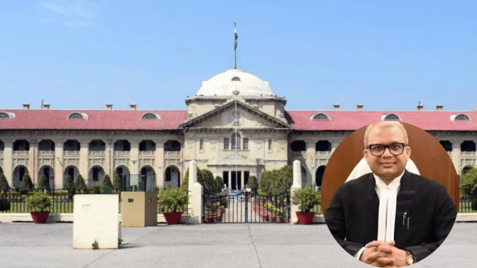 We exist today only because our institutions still endure, said Justice Vinod Diwakar (inset) of Allahabad High Court | ANI File