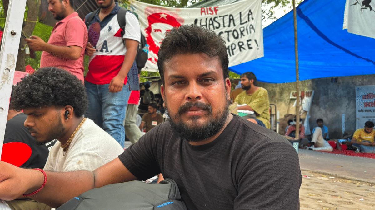 Sandeep Patel, 27, a former BJP functionary from Madhya Pradesh's Rewa, is now supporting the CJP | Samridhi Tewari | ThePrint