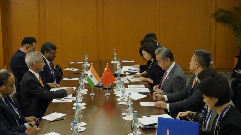 On sidelines of ASEAN meet, Jaishankar holds talks with China’s Wang Yi, Russia’s Lavrov, QUAD