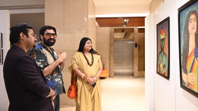 Visitors and artists at Unboxed 2.0: The Queer Art Exhibition, organised by the Keshav Suri Foundation, at The Lalit, New Delhi | Photo by special arrangement
