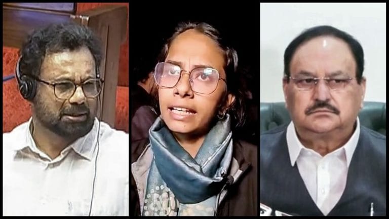 Ruckus in RS as Oppn slams Delhi Police attempt to arrest Aishe Ghosh, Nadda calls it ‘normal action’