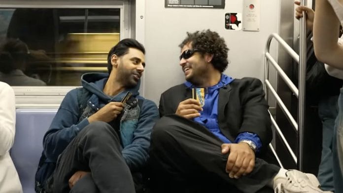 SubwayTakes have a simple format: talking to people on New York City's subway, with the microphone placed on the MetroCard | Screengrab from YouTube video