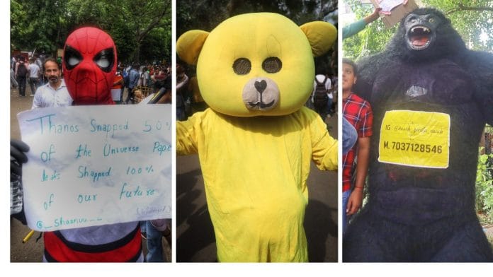 The Cockroach Janta Praty-led protest, which is widely considered to mostly consist of Gen-Z students, has turned creativity into a form of resistance | Manisha Mondal, ThePrint