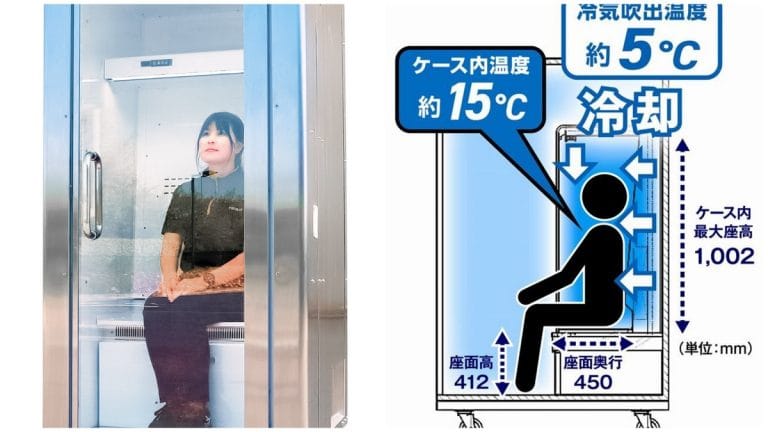 Japan’s newest heat gadget is a walk-in fridge for humans