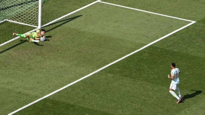 Yassine Bounou of Morocco saves the penalty of France's Kylian Mbappe in the 2026 FIFA World Cup quarter-final clash | Source: OptaJohan, X