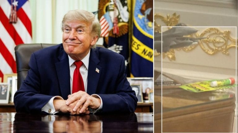 Why a tube of Krazy Glue on Trump’s desk has the internet talking about the White House