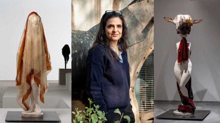 Bharti Kher’s newest sculpture carries a house on its head. Soon to be displayed in London
