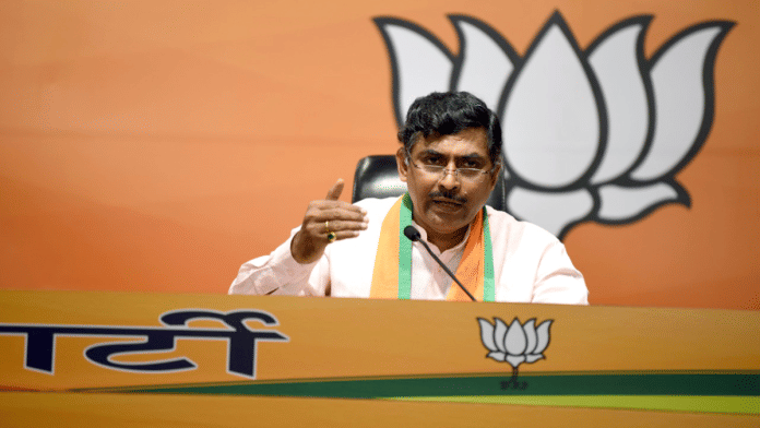 File photo of former BJP National General Secretary P. Muralidhar Rao. | ANI